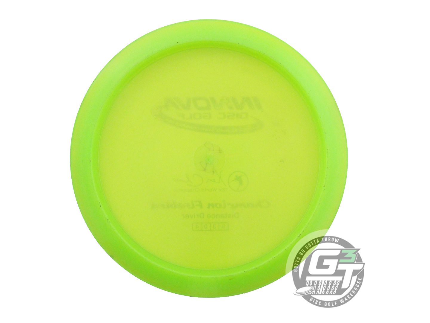 USED Innova Champion Firebird 175g Lime Silver Foil Distance Driver Golf Disc