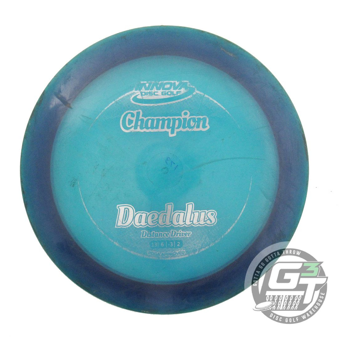 USED Innova Champion Daedalus 173g Blue Silver Foil Distance Driver Golf Disc