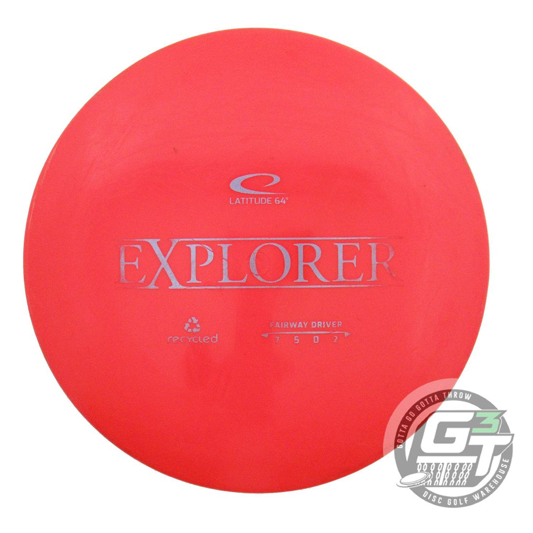 USED Latitude 64 Recycled Gold Explorer 171g Red Lilac Foil Distance Driver Disc