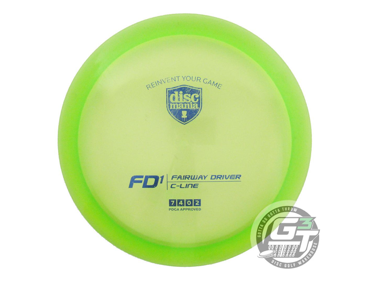 USED DiscMania C-Line FD1 172g Lime Blue Foil Fairway Driver Golf Disc