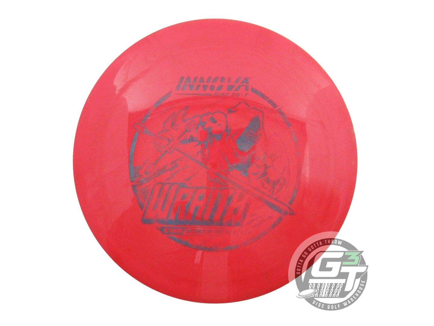 USED Innova Star Wraith 170g Red Blue Foil Distance Driver Golf Disc