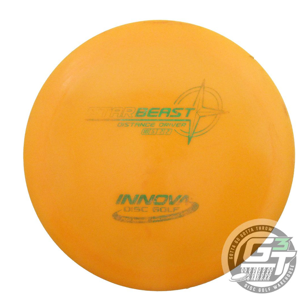 USED Innova Star Beast 176g Orange Green Foil Distance Driver Golf Disc