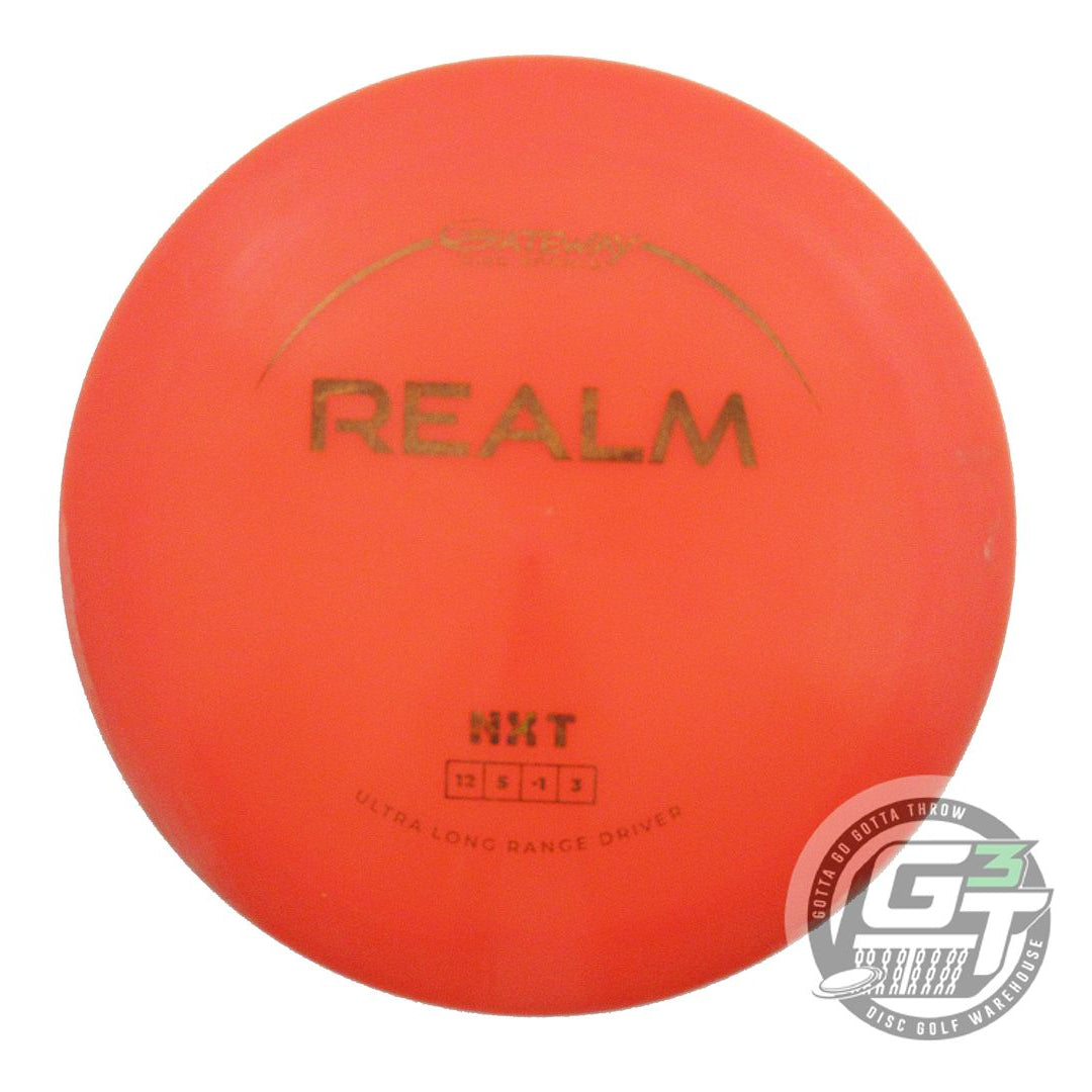 USED Gateway NXT Realm 175g Orange Brown Foil Distance Driver Golf Disc