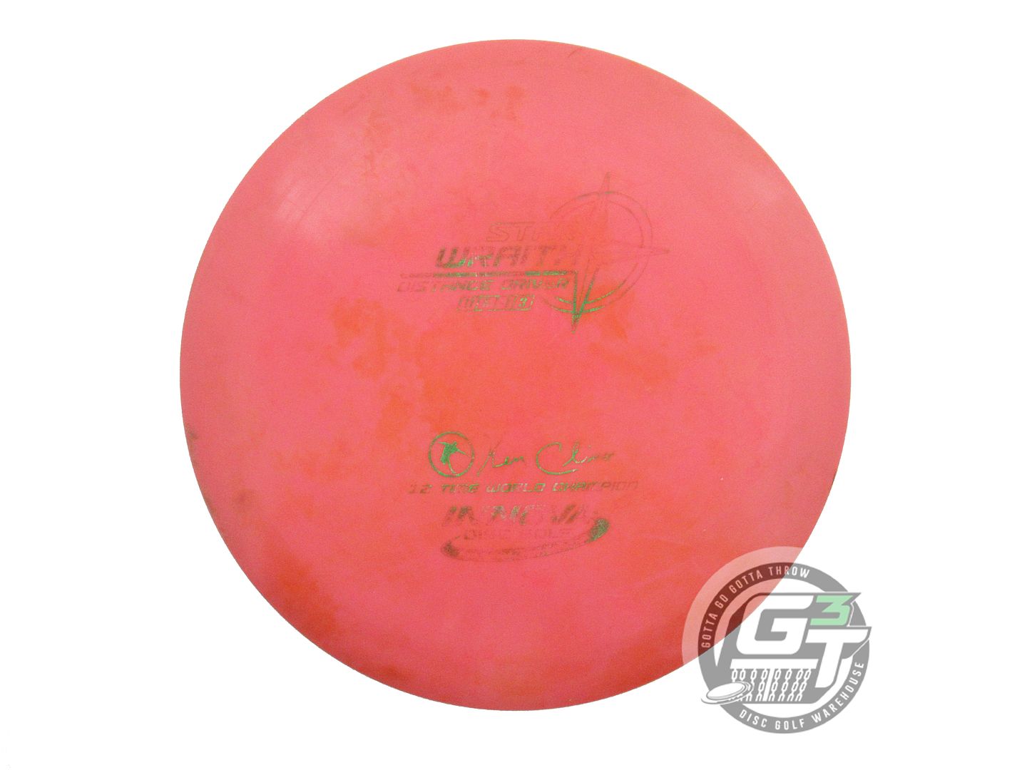 USED Innova Star Wraith 170g Pink Green Foil Distance Driver Golf Disc