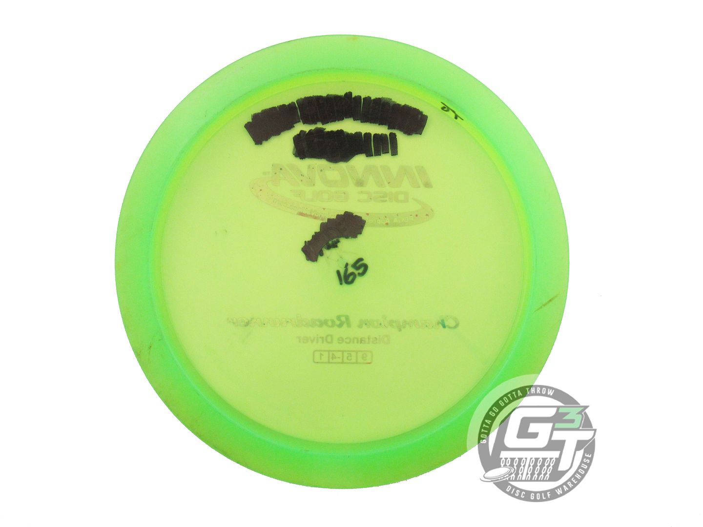 USED Innova Champion Roadrunner 165g Lime Rainbow Foil Distance Driver Golf Disc