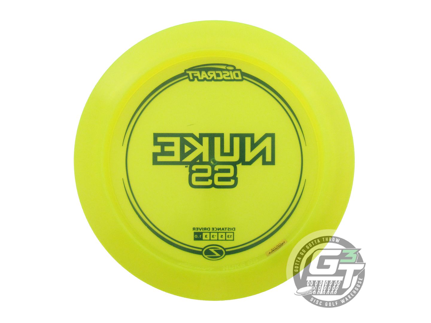 USED Discraft Z Nuke SS 172g Yellow Black Stamp Distance Driver Golf Disc