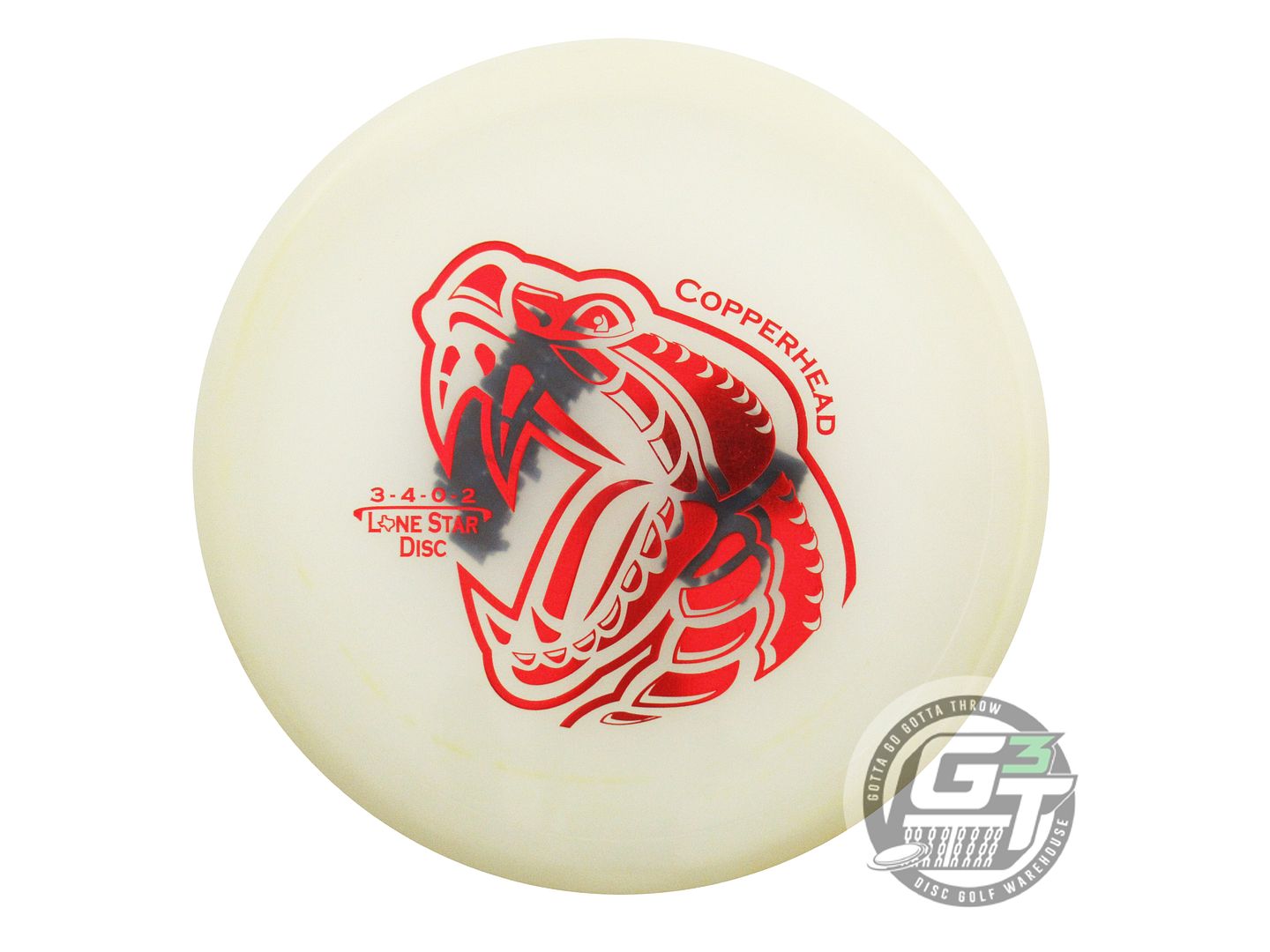 USED Lone Star Glow Copperhead 175g Red Foil Putter Golf Disc