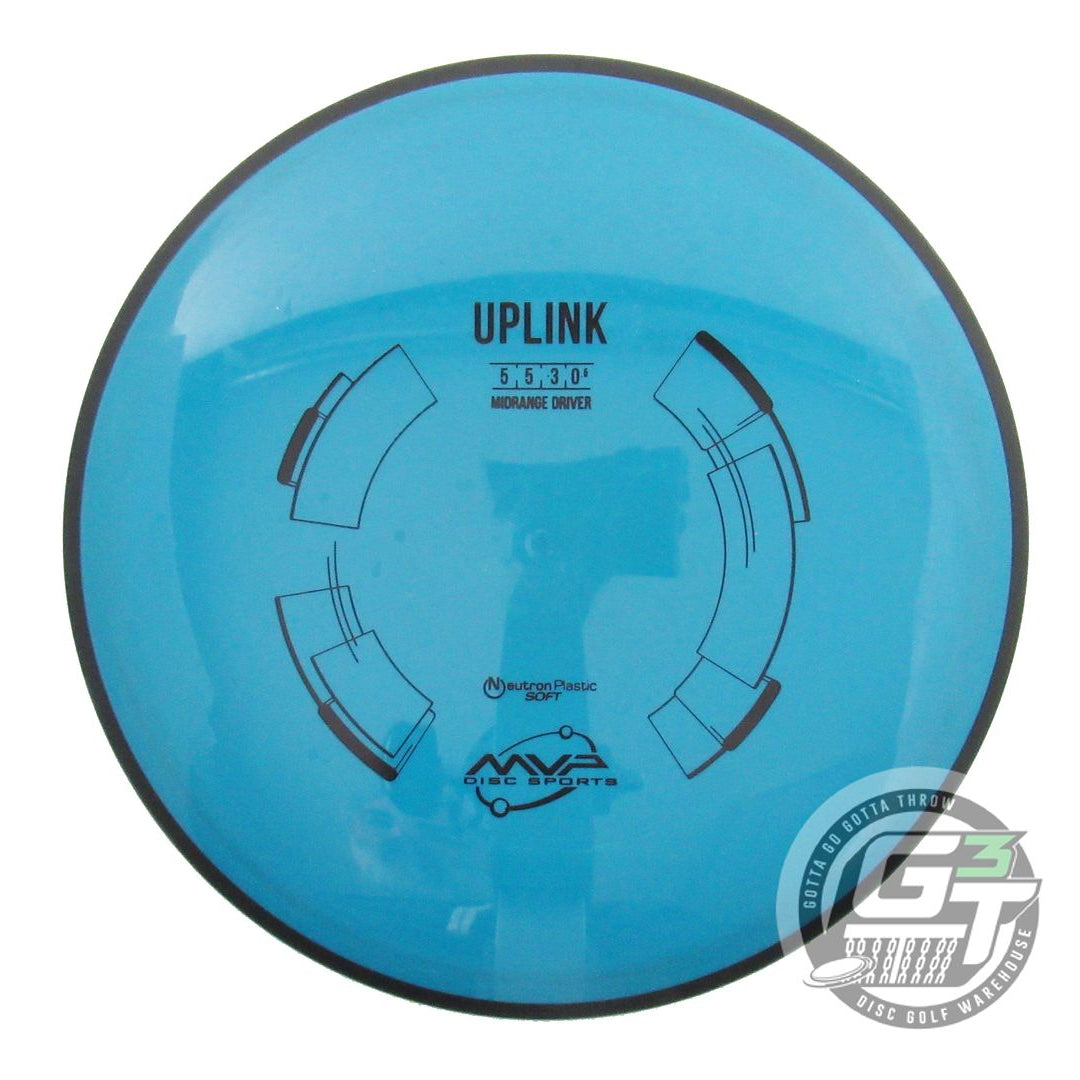 USED MVP Disc Sports Neutron Soft Uplink 176g Blue Midrange Golf Disc