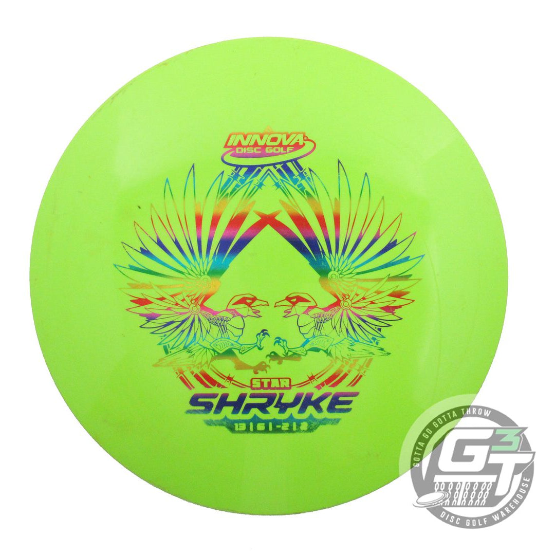USED Innova Star Shryke 171g Lime Rainbow Foil Distance Driver Golf Disc