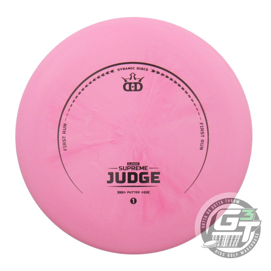 Dynamic Discs First Run Classic Supreme Judge Putter Golf Disc (Individually Listed)