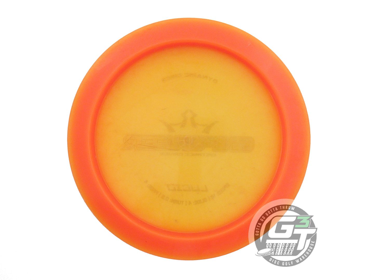 USED Dynamic Discs Lucid Enforcer 168g Orange Silver Foil Distance Driver Disc