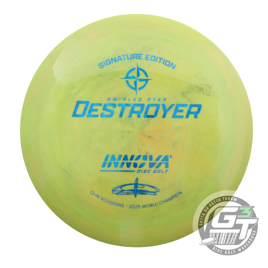 Innova Signature Edition Ohn Scoggins 2025 World Champion Swirled Star Destroyer Distance Driver Golf Disc (Individually Listed)