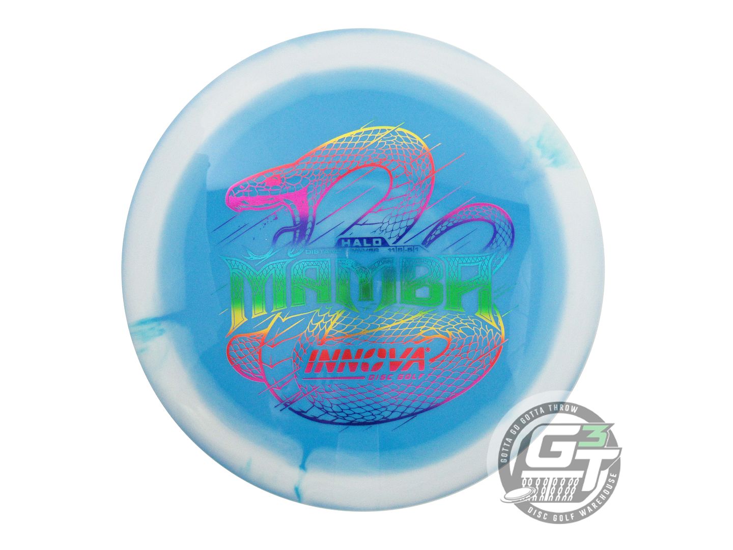 USED Innova Halo Star Mamba 168g White-Blue A Distance Driver Golf Disc
