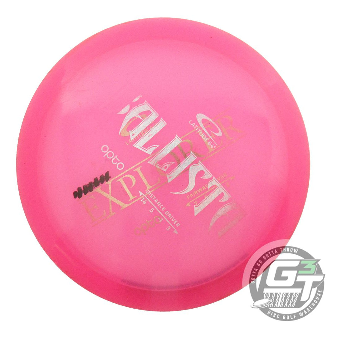 USED Latitude 64 X-OUT Opto Explorer 174g Pink Distance Driver Golf Disc