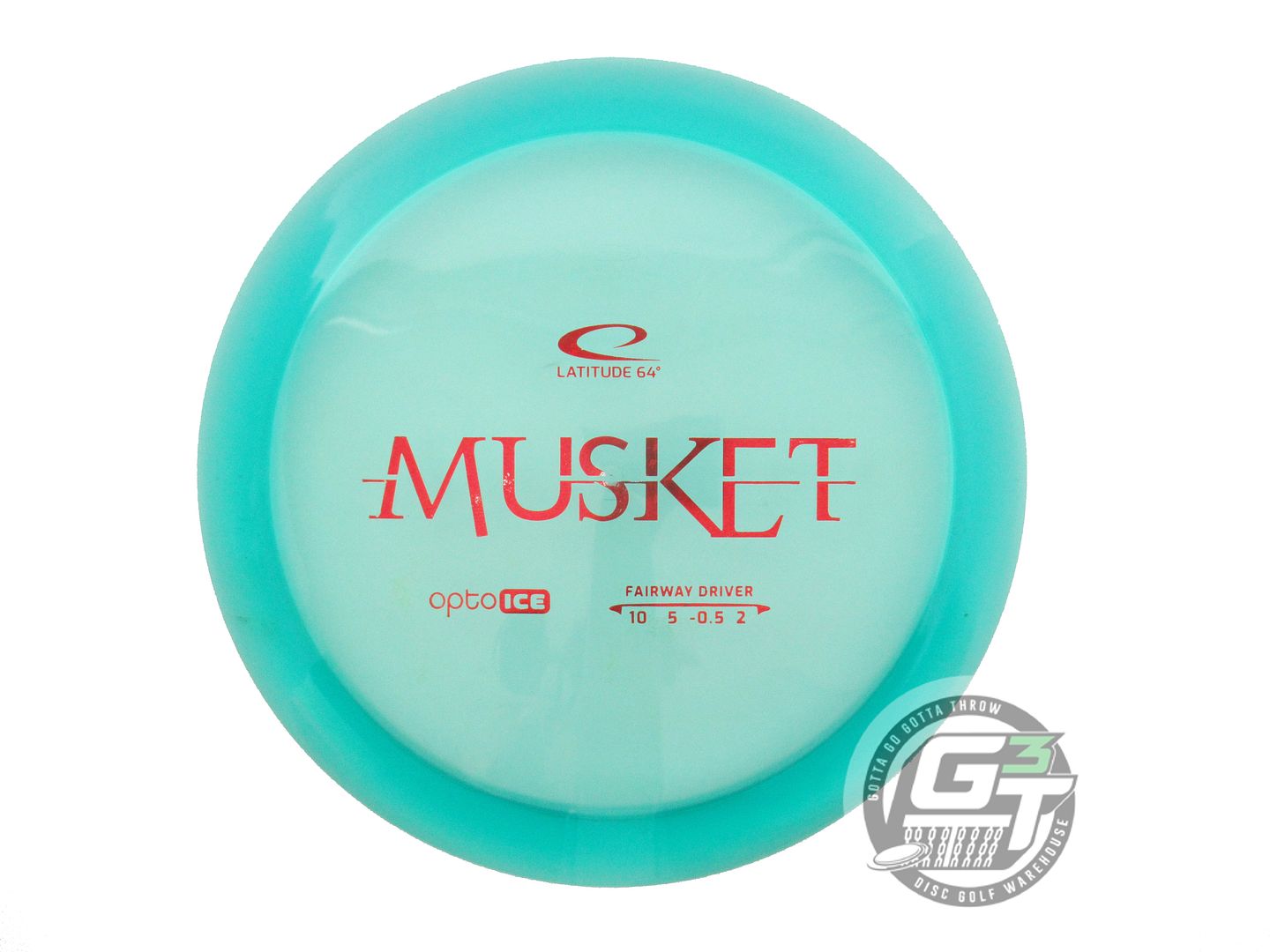 USED Latitude 64 Opto Ice Musket 176g Seafoam Red Foil Fairway Driver Golf Disc