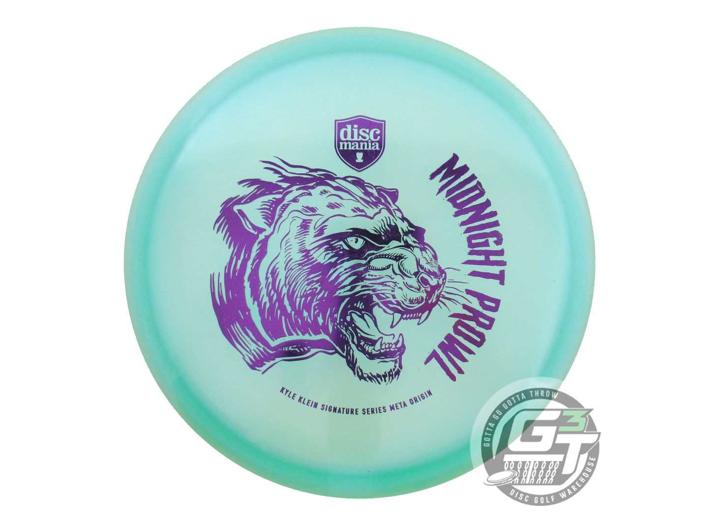USED DiscMania MIDNIGHT PROWL Meta Origin 177g Seafoam Purple Foil Midrange Disc
