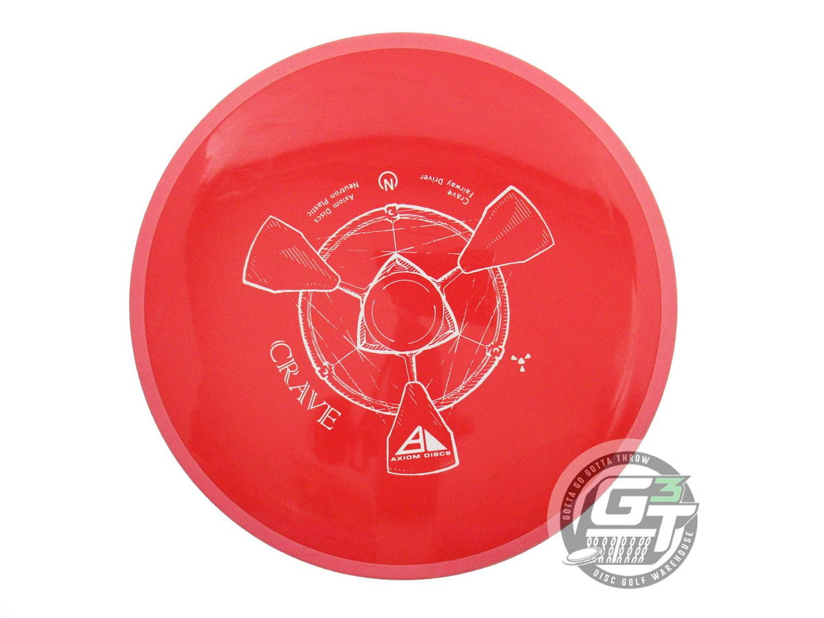 USED Axiom Discs Neutron Crave 174g Red Pink Rim Fairway Driver Golf Disc