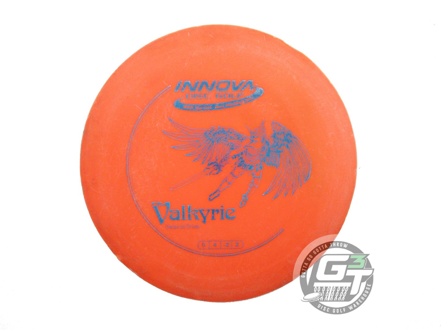 USED Innova DX Valkyrie 176g Orange Blue Foil Distance Driver Golf Disc