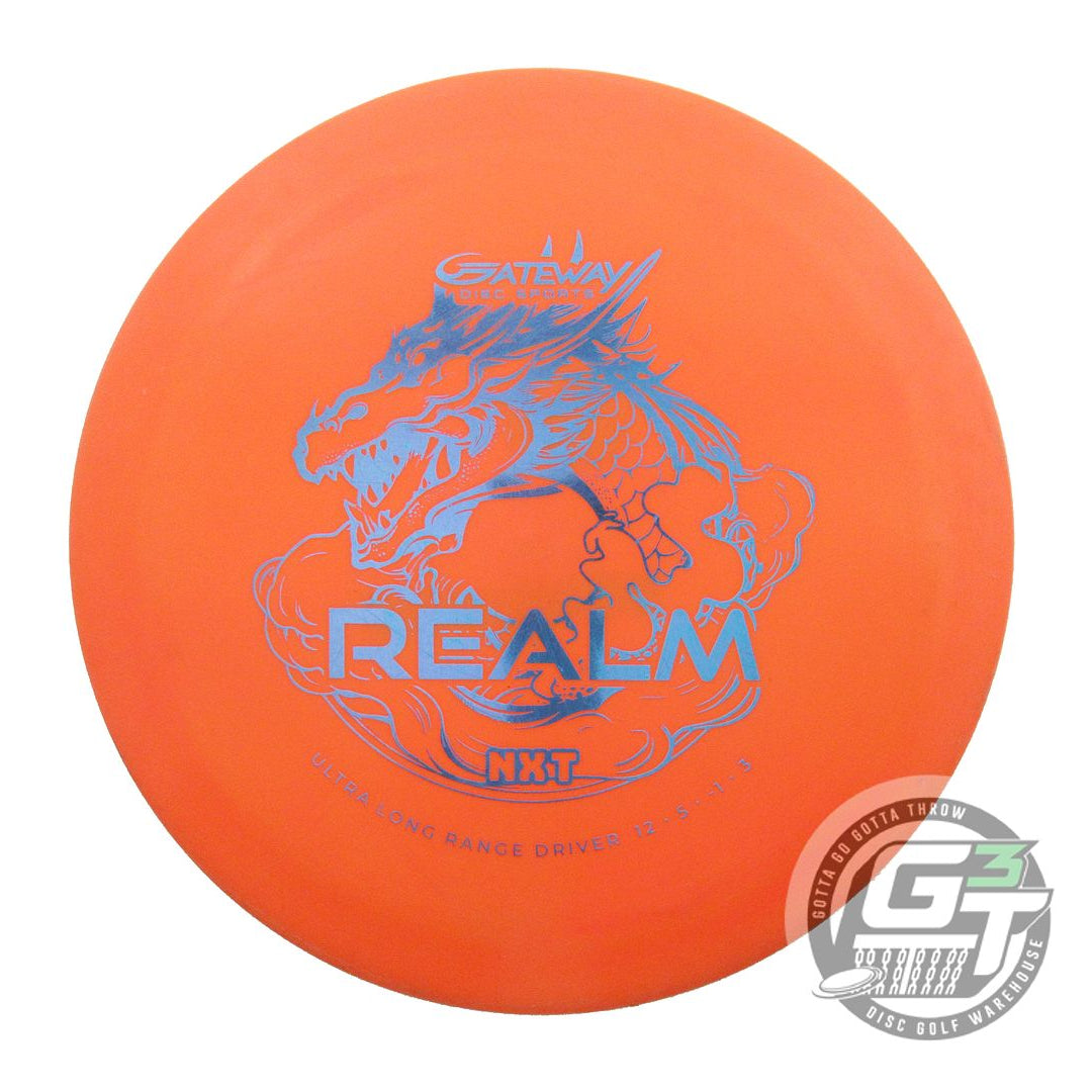 USED Gateway NXT Realm 176g Orange Blue Foil Distance Driver Golf Disc