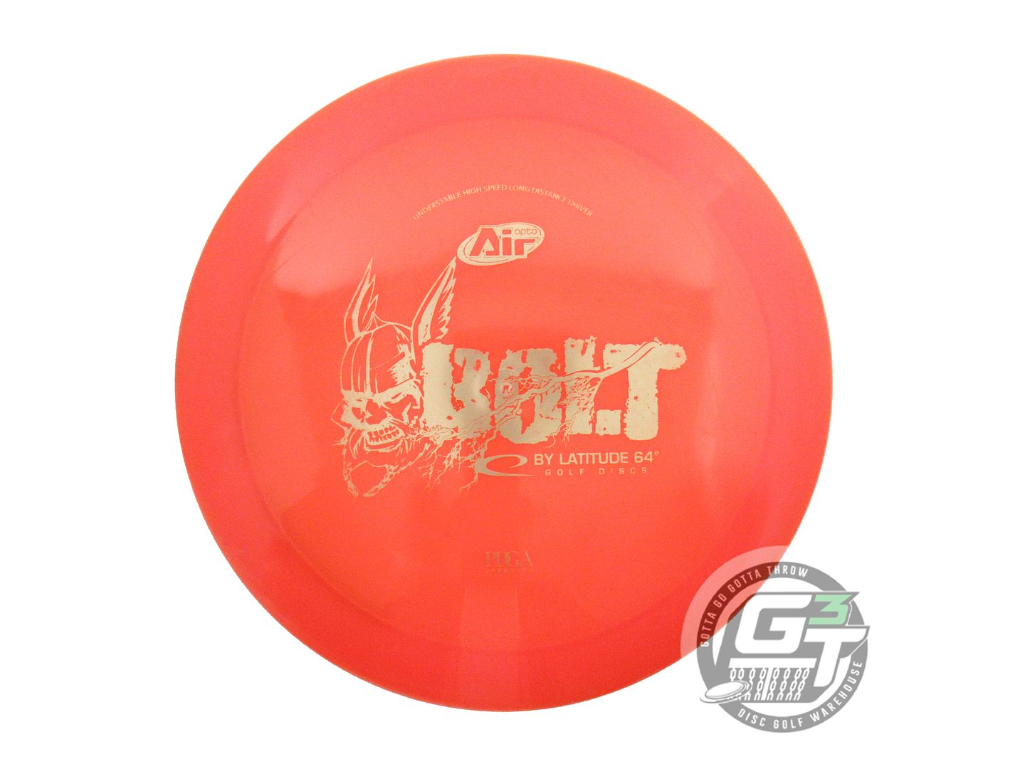 USED Latitude 64 Opto AIR Bolt 159g Orange Gold Foil Distance Driver Golf Disc