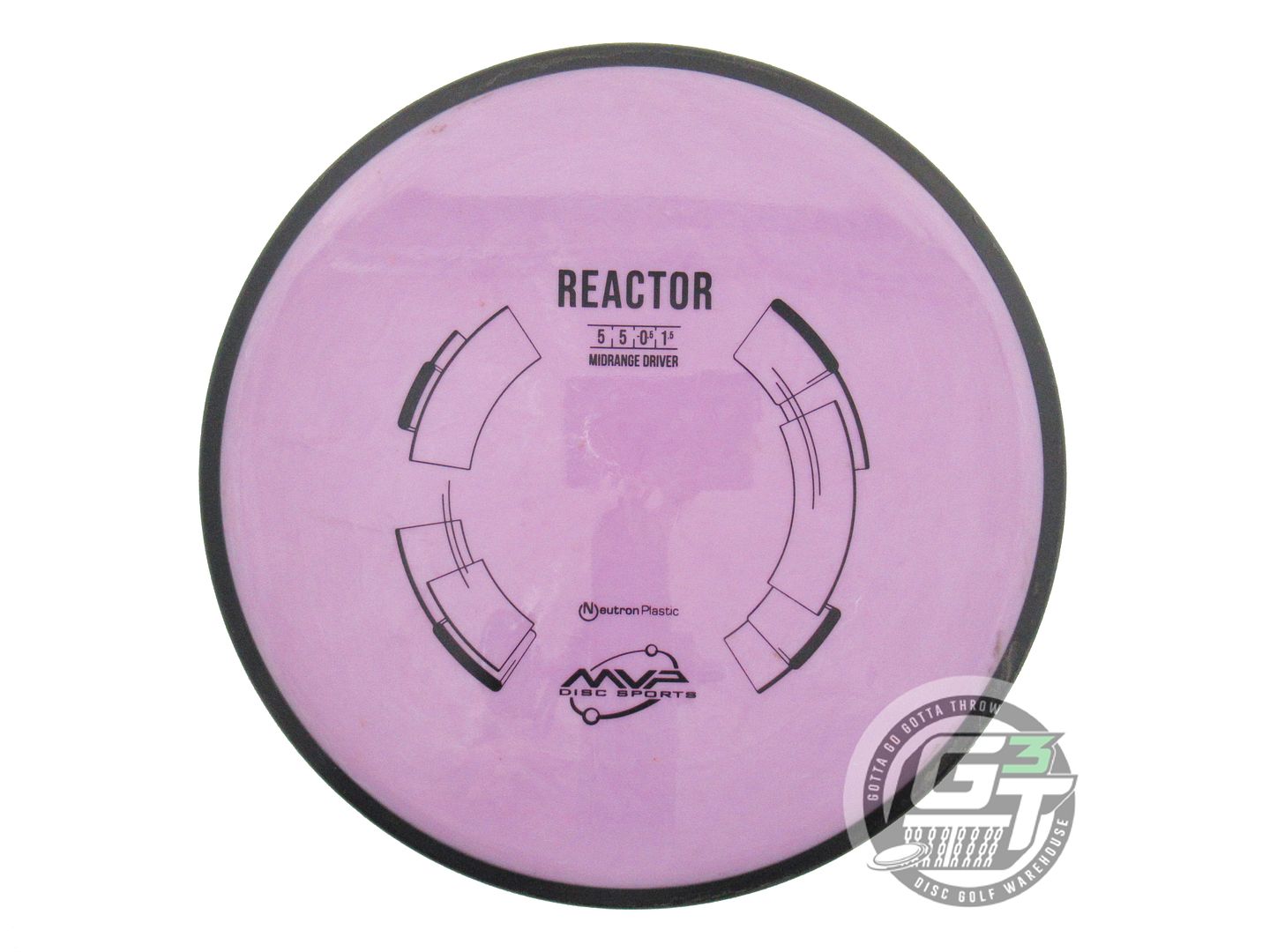 USED MVP Disc Sports Classic Neutron Reactor 180g Lilac Midrange Golf Disc
