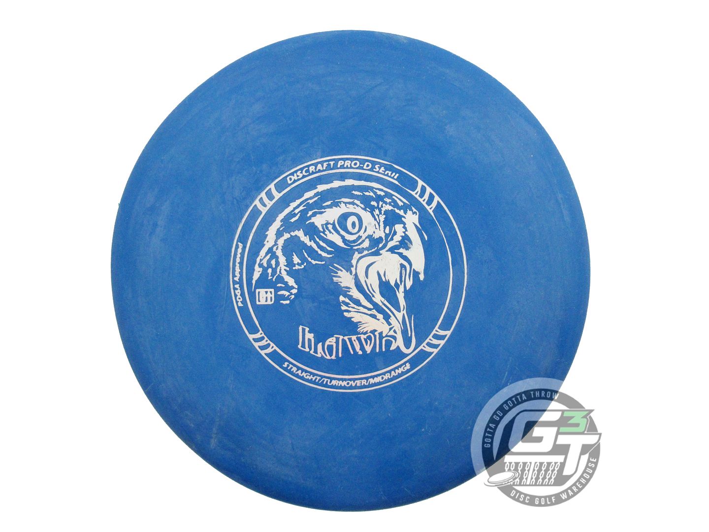 USED Discraft X-OUT Pro D Hawk 171g Blue Silver Holo Foil Midrange Golf Disc