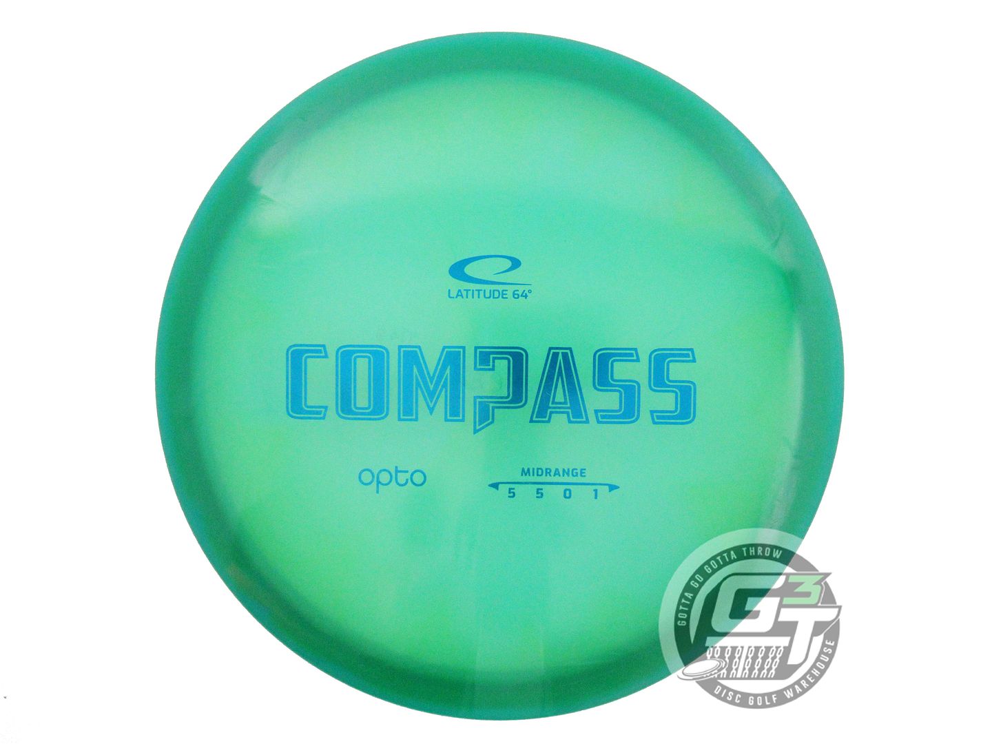 USED Latitude 64 Opto Compass 174g Green Blue Foil Midrange Golf Disc