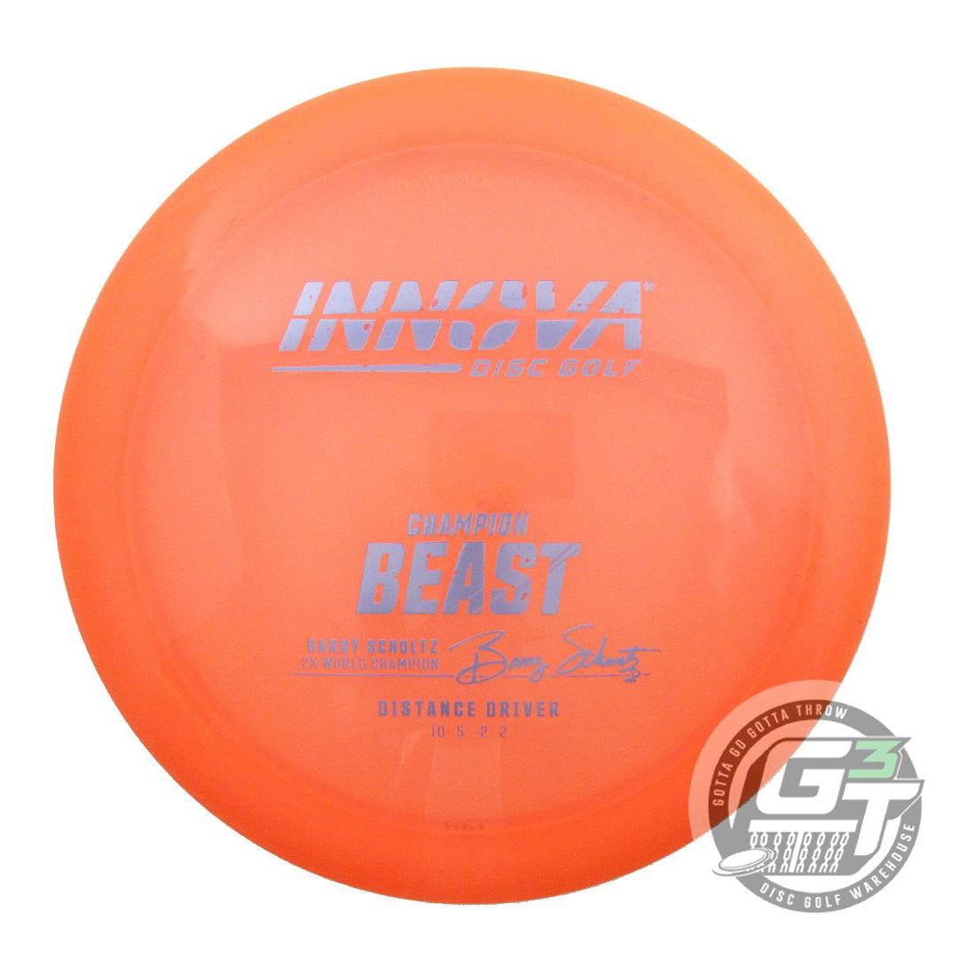 USED Innova Champion Beast 174g Orange Lilac Foil Distance Driver Golf Disc