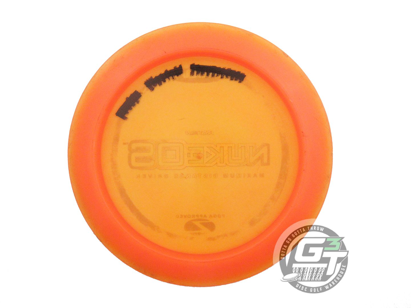 USED Discraft FIRST RUN Z Nuke OS 172g Orange Holo Foil PFN Distance Driver Disc
