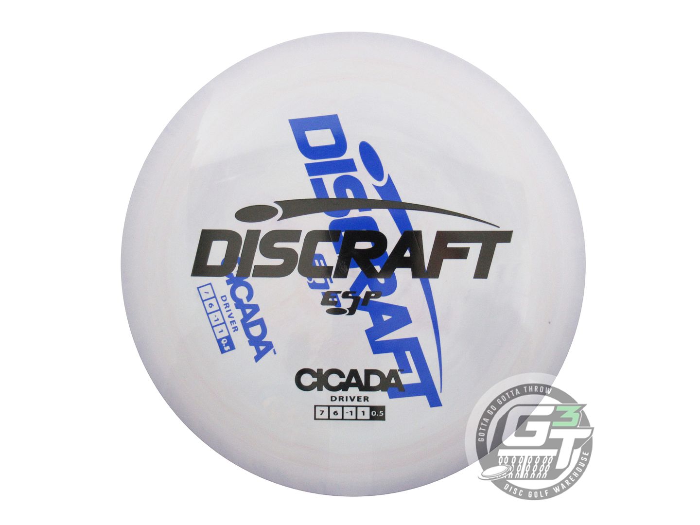 NOS Discraft X-OUT ESP Cicada 174g Lilac-Gray Fairway Driver Golf Disc
