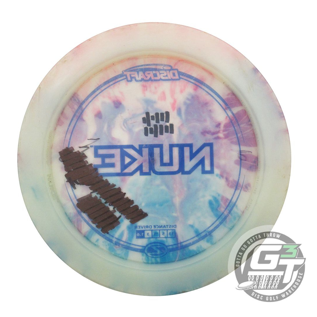 USED Discraft Z Nuke 177g White HOME DYED Distance Driver Golf Disc