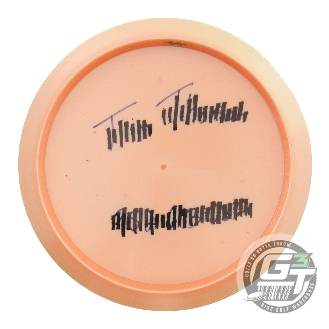 USED Discraft Big Z Undertaker 173g Peach Teal Foil Distance Driver Golf Disc