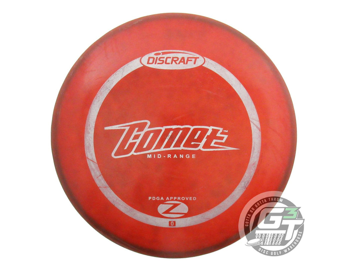 USED Discraft Z Comet 175g Red HOME DYED PFN Midrange Golf Disc
