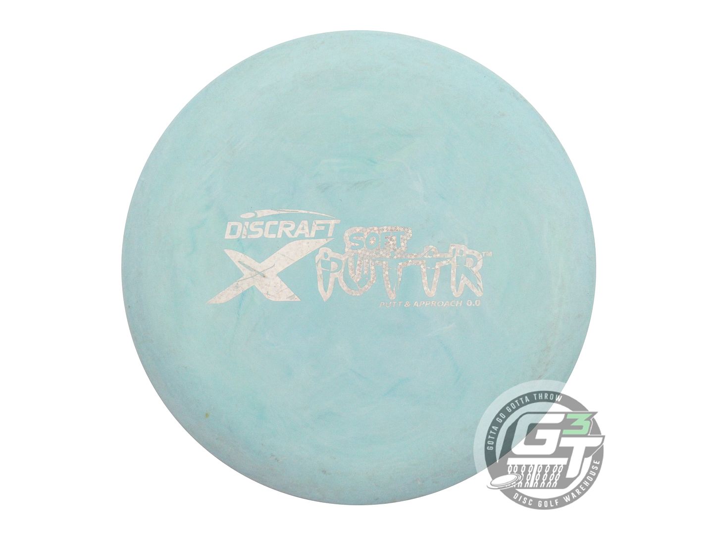 USED Discraft X Soft Putt'r 174g Teal Holo Star Foil Putter Golf Disc