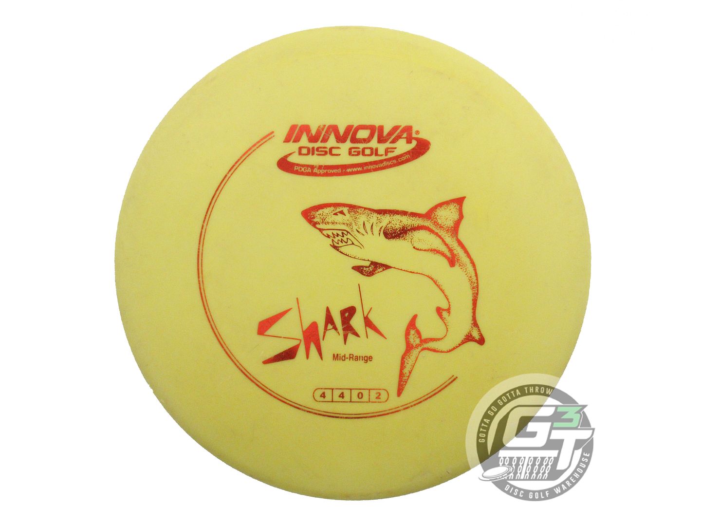 USED Innova DX Shark 171g Yellow Red Foil Midrange Golf Disc