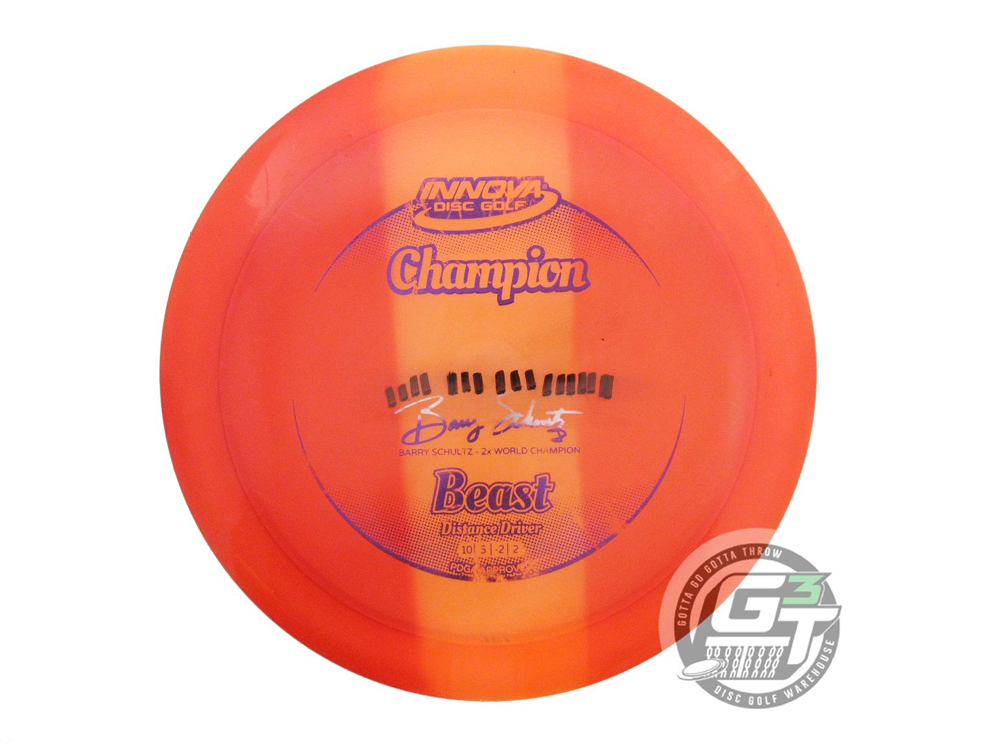 USED Innova Champion Beast 171g Orange HOME DYED Distance Driver Golf Disc