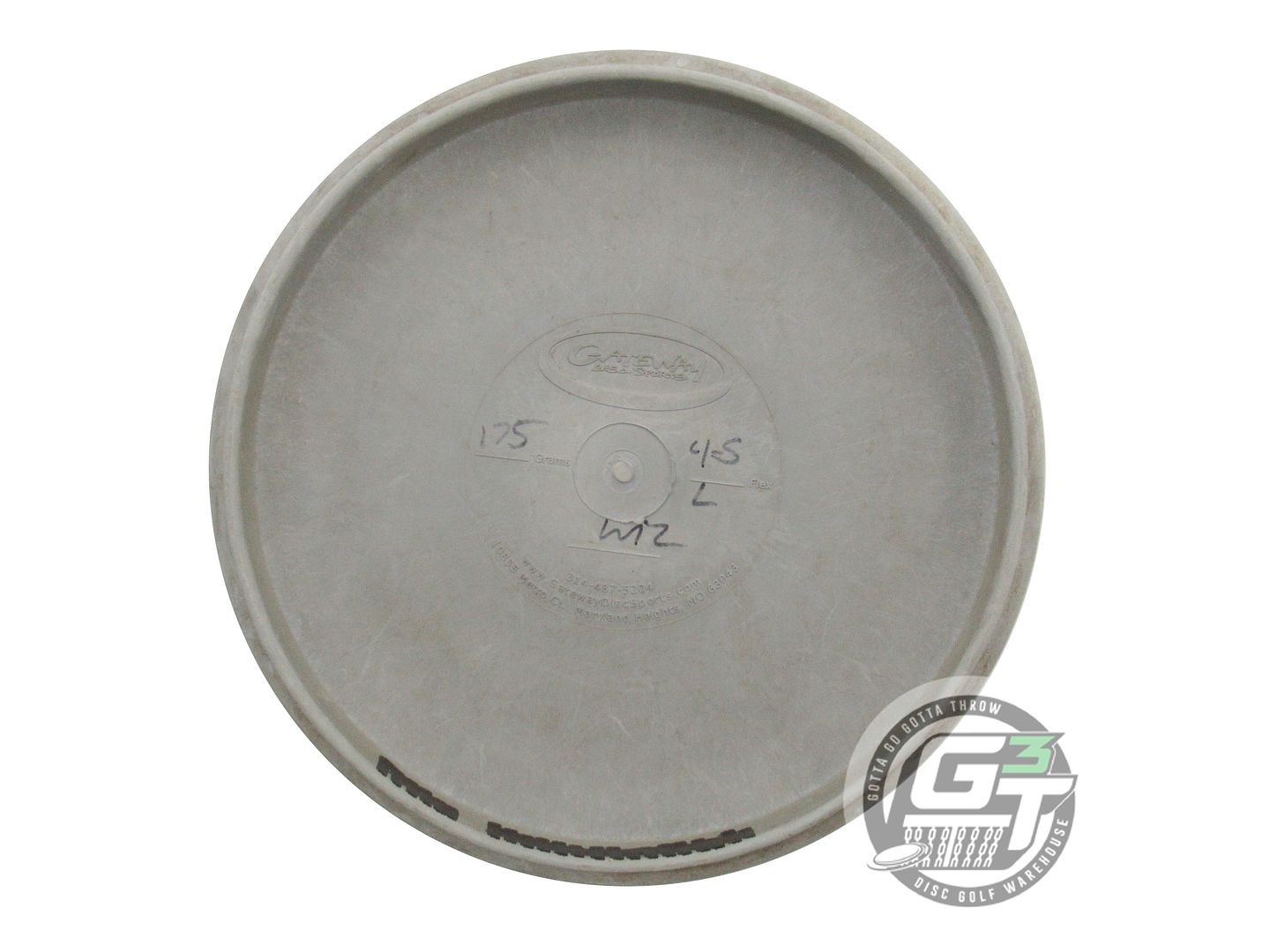 USED Gateway 4S Lunar Wizard 175g Gray Gold Foil Putter Golf Disc