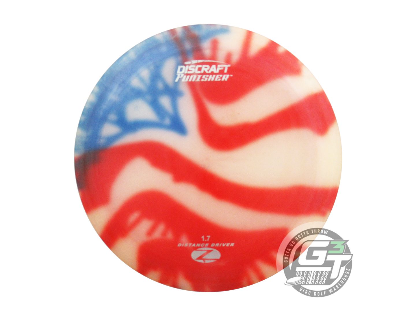 USED Discraft FlyDye Z Punisher 171g Flag Distance Driver Golf Disc