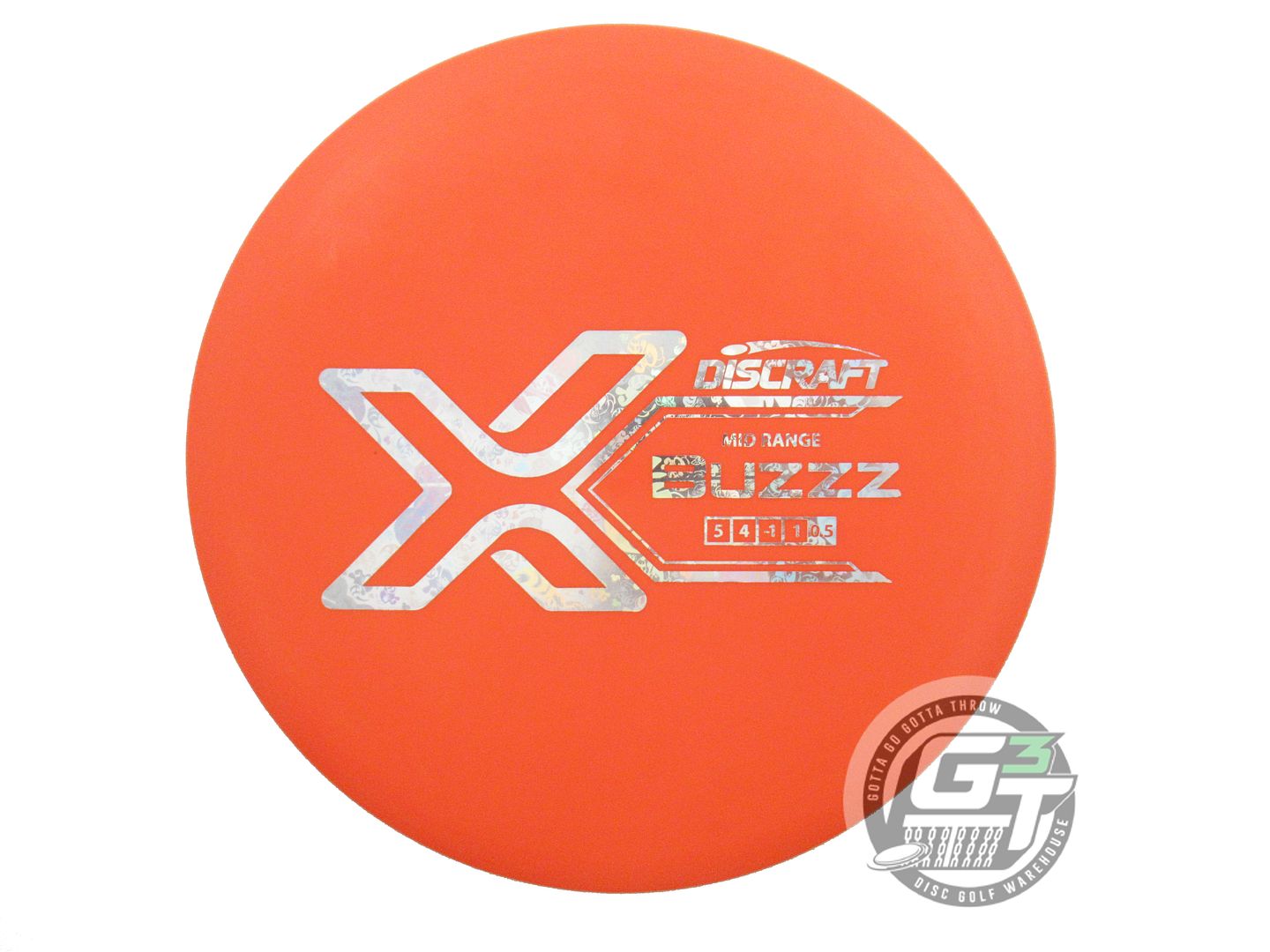 NOS Discraft X Buzzz 181g Orange Holo Bee Foil Midrange Golf Disc
