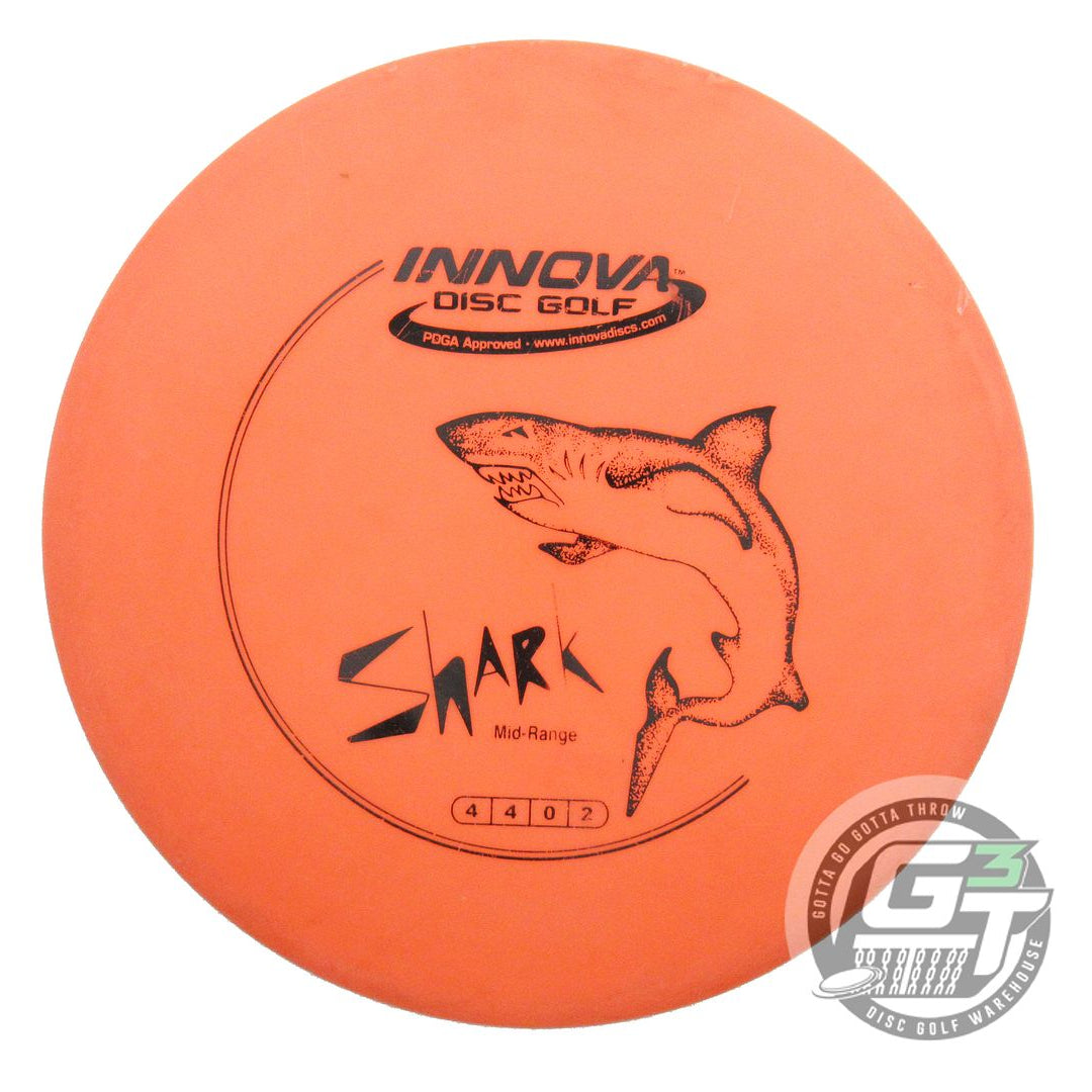 USED Innova DX Shark 180g Orange Black Stamp Midrange Golf Disc