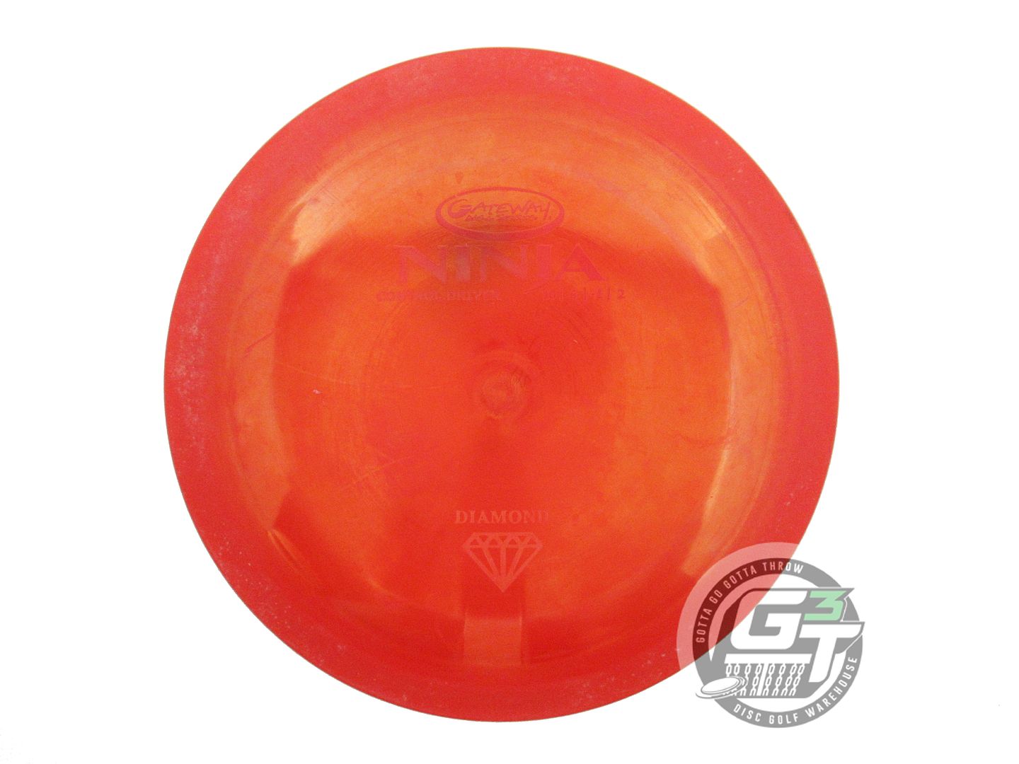 USED Gateway Diamond Ninja 172g Red Wiped Stamp Distance Driver Golf Disc