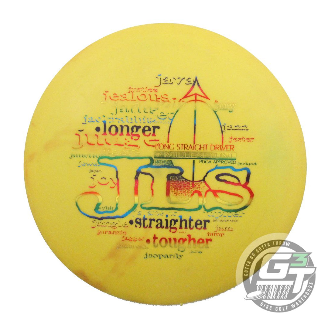 USED Millennium Standard JLS 153g Yellow Rainbow Foil Fairway Driver Golf Disc
