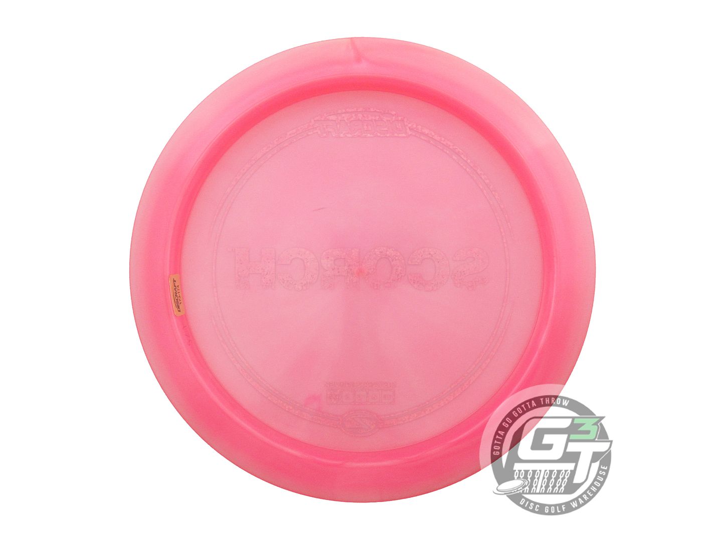 NOS Discraft Z Scorch 175g Pink Silver Glitter Foil Distance Driver Golf Disc