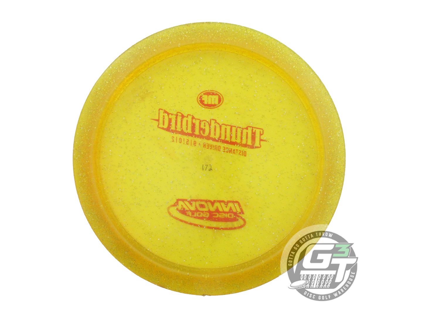 USED Innova Metal Flake Champion Thunderbird 172g Marigold Distance Driver Disc