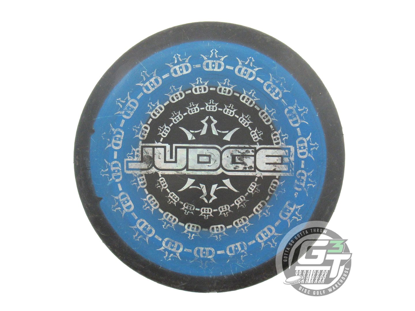 USED Dynamic Discs KALEIDO Classic Blend Judge 176g Black-Blue Putter Disc