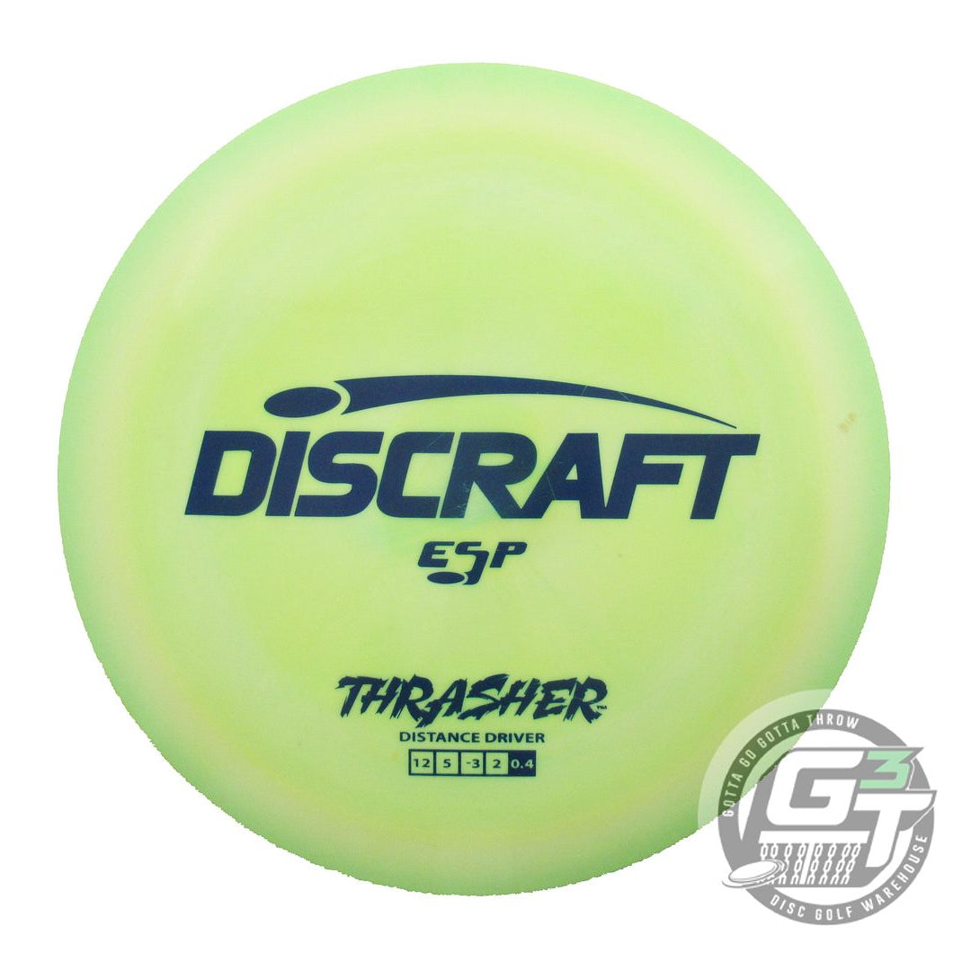 USED Discraft ESP Thrasher 174g Yellow Blue Stamp Distance Driver Golf Disc