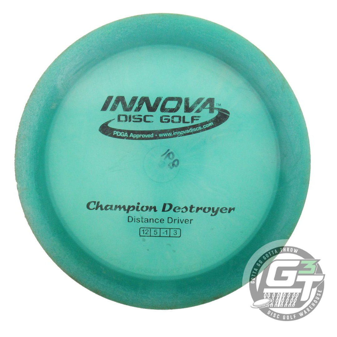USED Innova Champion Destroyer 168g Green Black Stamp Distance Driver Golf Disc