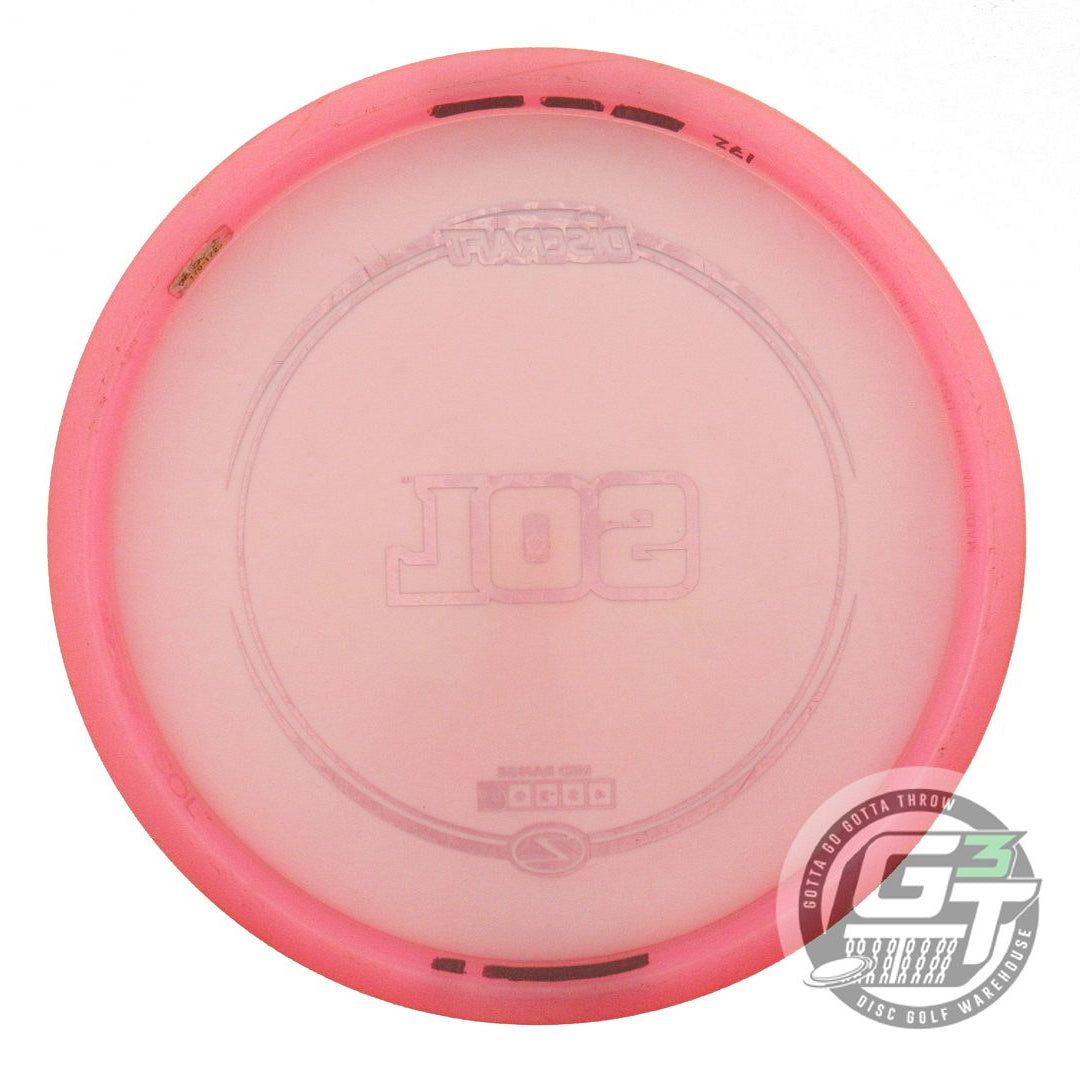 USED Discraft Z Sol 172g Pink Blue Foil Midrange Golf Disc