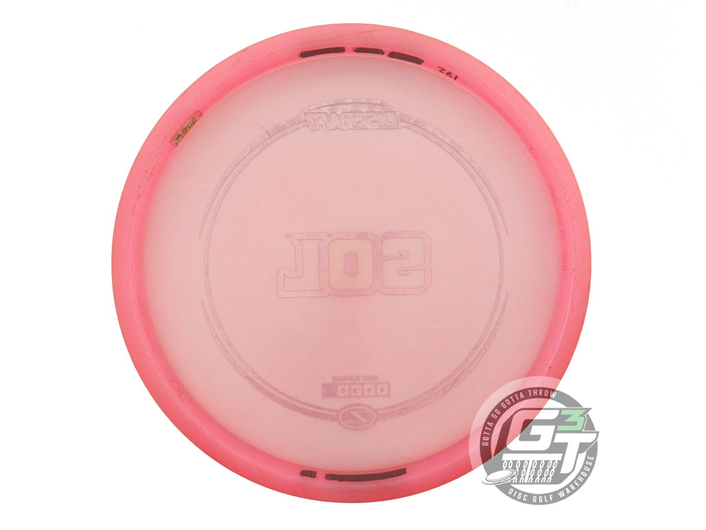 USED Discraft Z Sol 172g Pink Blue Foil Midrange Golf Disc