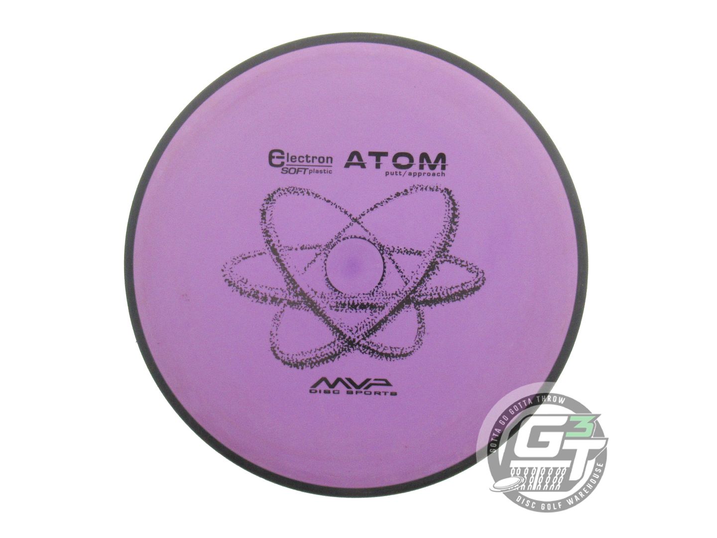 USED MVP Disc Sports Electron Soft Atom 166g Purple Putter Golf Disc